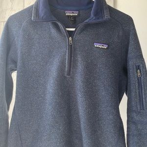 Patagonia Women’s Better Sweater 1/4-Zip Navy Fleece, Size M